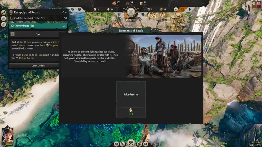 海戦終了後のRemnants of Battle画面